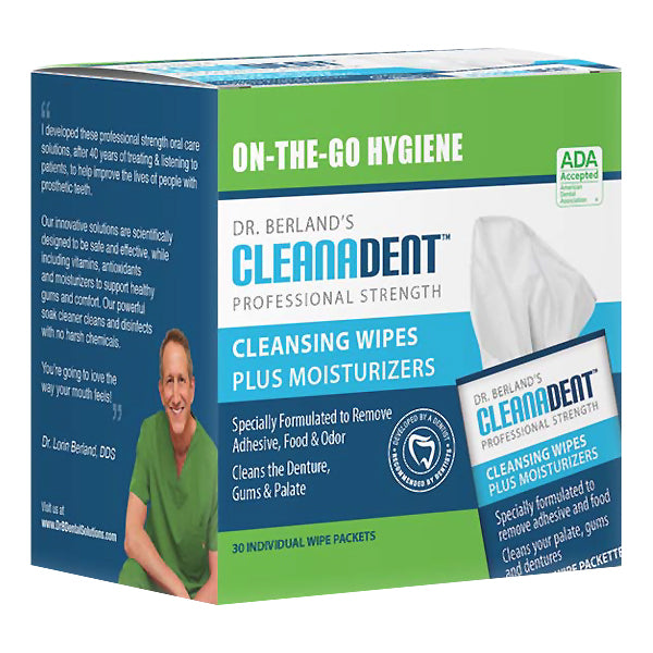 Dr. Berland's Cleanadent Denture Cleansing Wipes