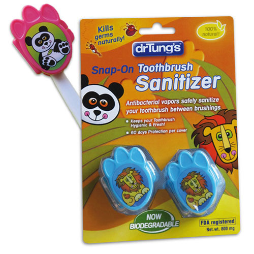 drTung's Kids Snap-On Toothbrush Sanitizer
