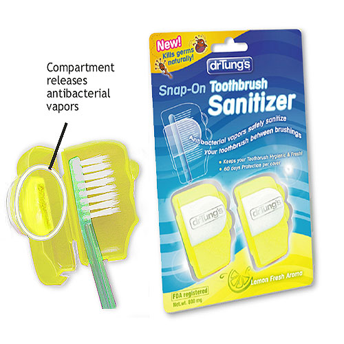 drTung's Snap-On Toothbrush Sanitizer