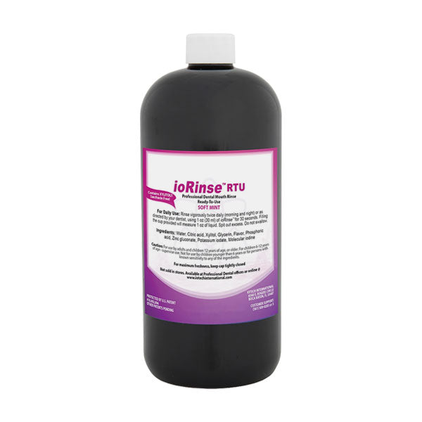 IoTech ioRinse RTU Ready-To-Use Mouth Rinse 12oz - Mint