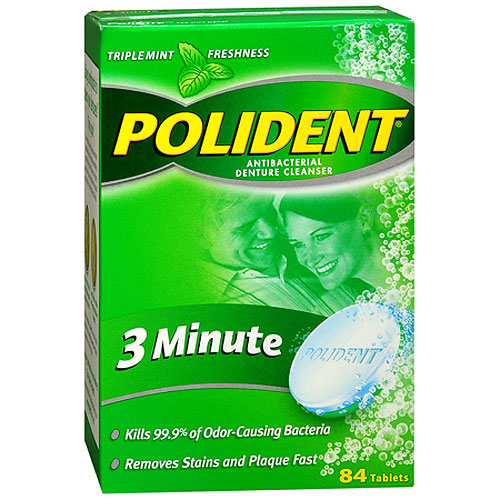 Polident 3 Minute Anti-Bacterial Denture Cleanser