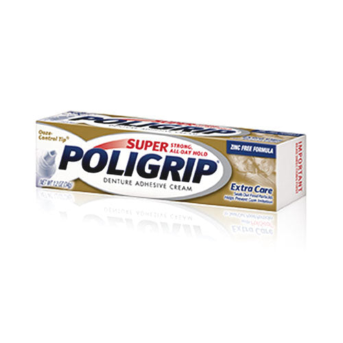 Super Poligrip Extra Care Denture Adhesive Cream
