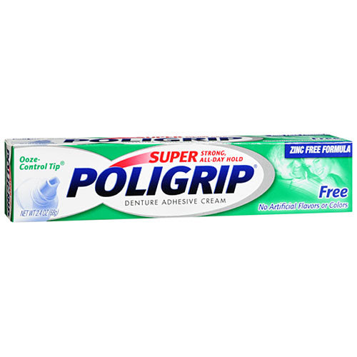 Super Poligrip Free Denture Adhesive Cream