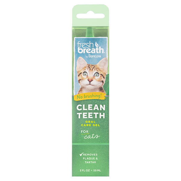 TropiClean Fresh Breath Clean Teeth Gel for Cats